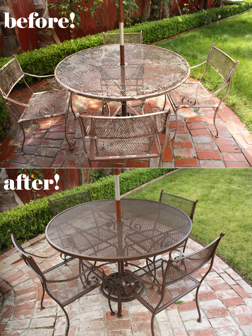 How to Spray Paint Outdoor Furniture